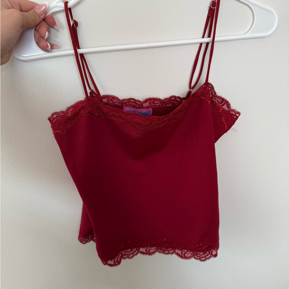 Edikted Scarlet Lace Cami Top
